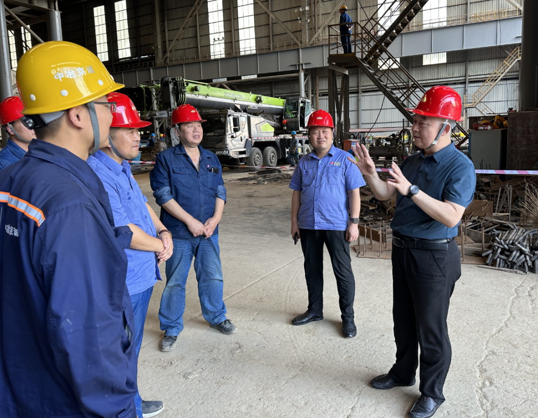 楊海峰深入漢鋼公司調研中厚板項目建設 楊海峰深入漢鋼公司調研中厚板項目建設