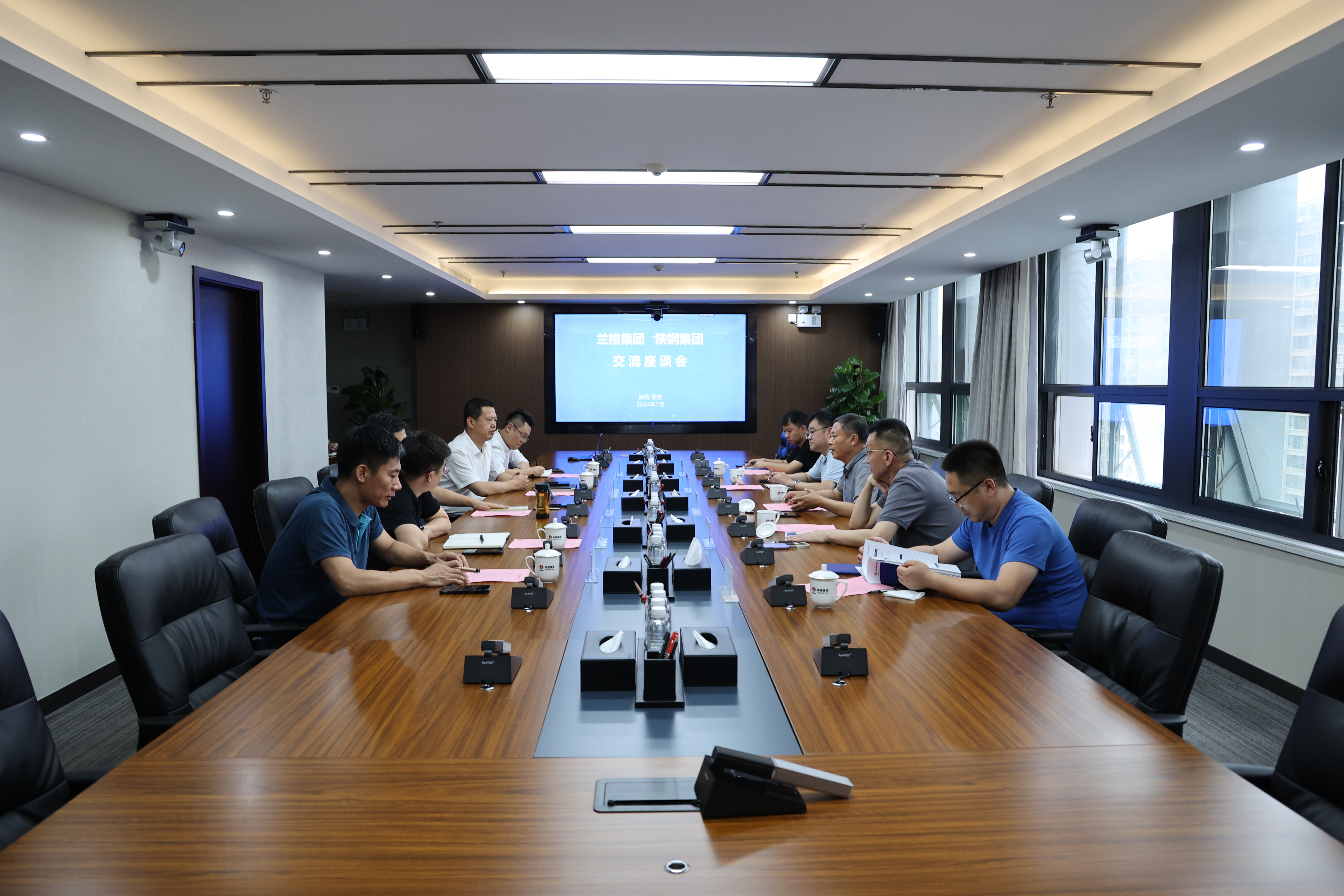 蘭格集團董事長劉長慶一行來訪陜鋼集團 蘭格集團董事長劉長慶一行來訪陜鋼集團