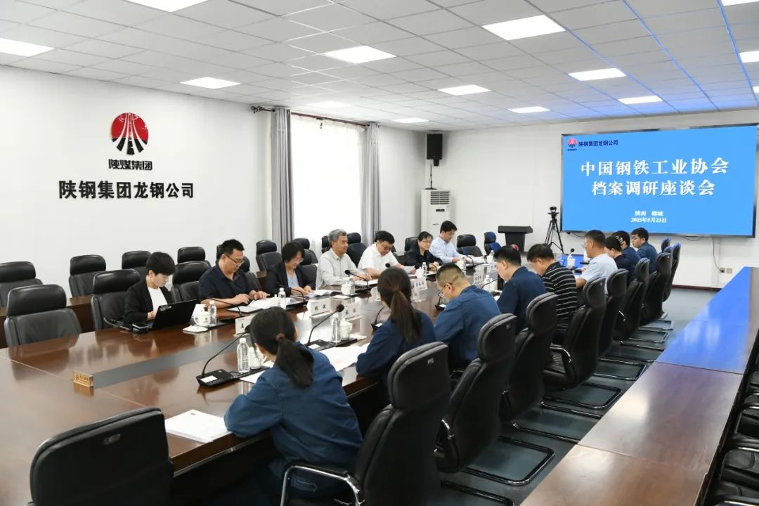 中國鋼鐵工業協會蘇長永一行到陜鋼集團專題調研檔案工作 中國鋼鐵工業協會蘇長永一行到陜鋼集團專題調研檔案工作
